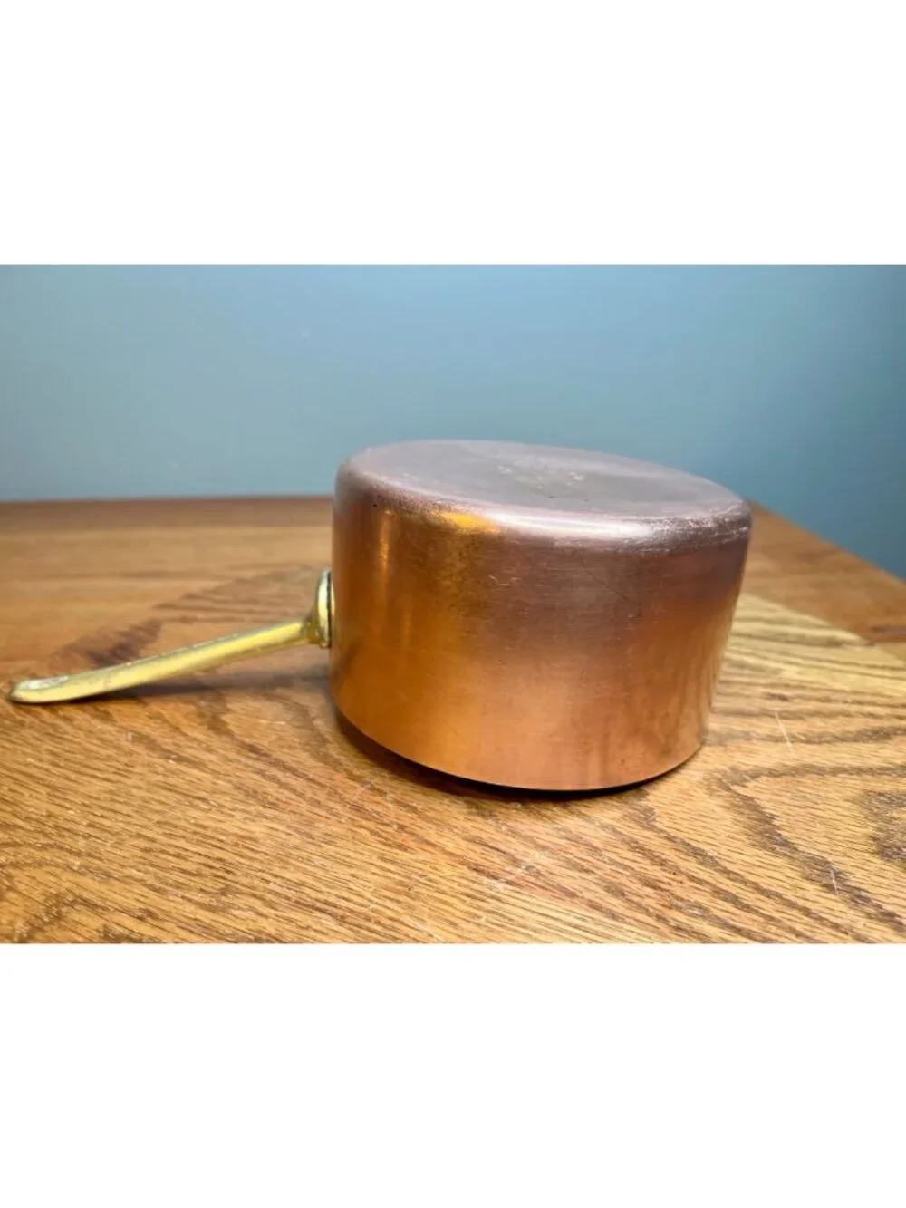 Vintage  Paul Revere Ware  1 quart  Copper Saucepan With Lid Bicentennial Brass